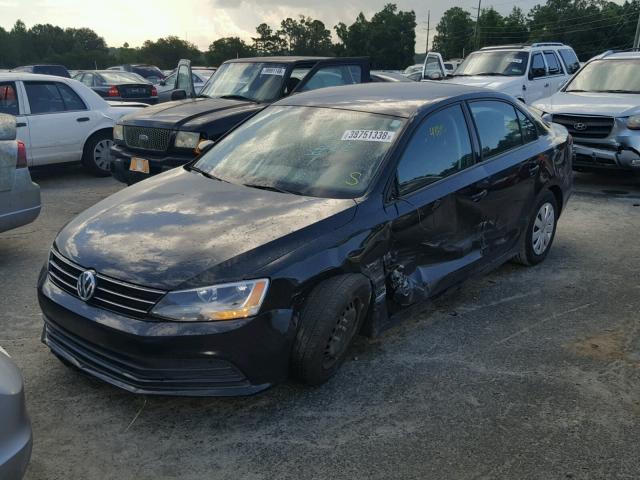 3VW2K7AJ5FM310523 - 2015 VOLKSWAGEN JETTA BASE Սև լուսանկար 2