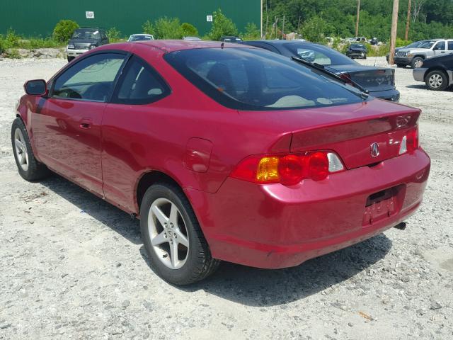 JH4DC53862C012967 - 2002 ACURA RSX RED photo 3