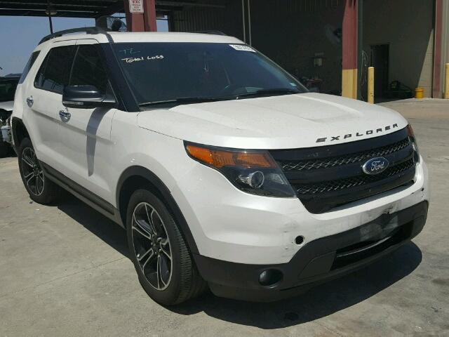 1FM5K8GT2DGB52658 - 2013 FORD EXPLORER S WHITE photo 1