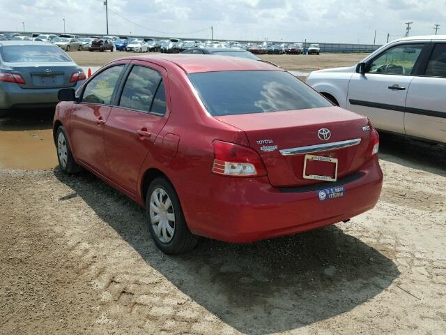 JTDBT903481211013 - 2008 TOYOTA YARIS RED photo 3