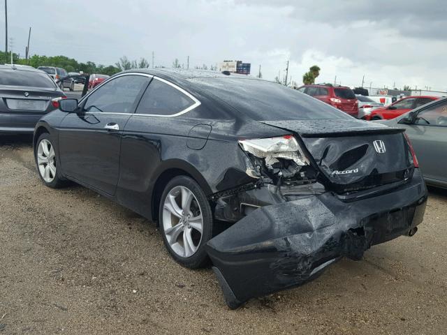 1HGCS2B81CA006508 - 2012 HONDA ACCORD EXL BLACK photo 3