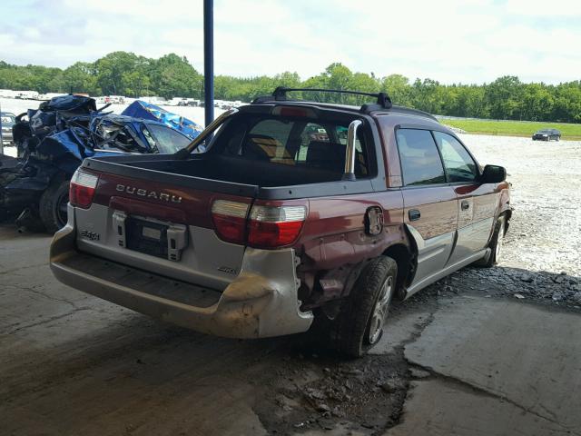 4S4BT62C537110835 - 2003 SUBARU BAJA SPORT TWO TONE photo 4