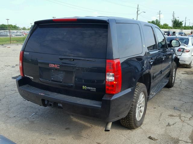 1GKFK13528R227932 - 2008 GMC YUKON HYBR BLACK photo 4