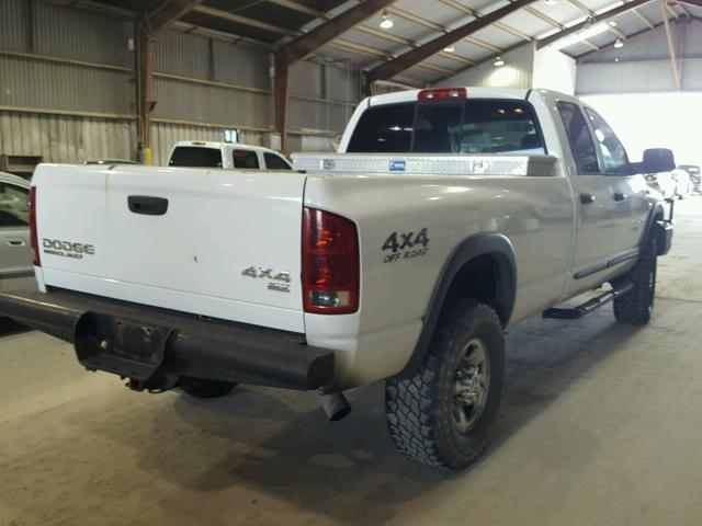 3D7KU28C03G841037 - 2003 DODGE RAM 2500 S WHITE photo 4