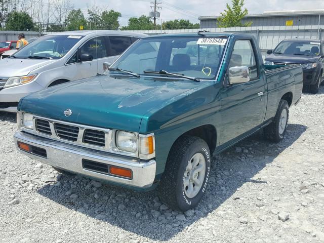 1N6SD11S9VC351110 - 1997 NISSAN TRUCK BASE TEAL photo 2