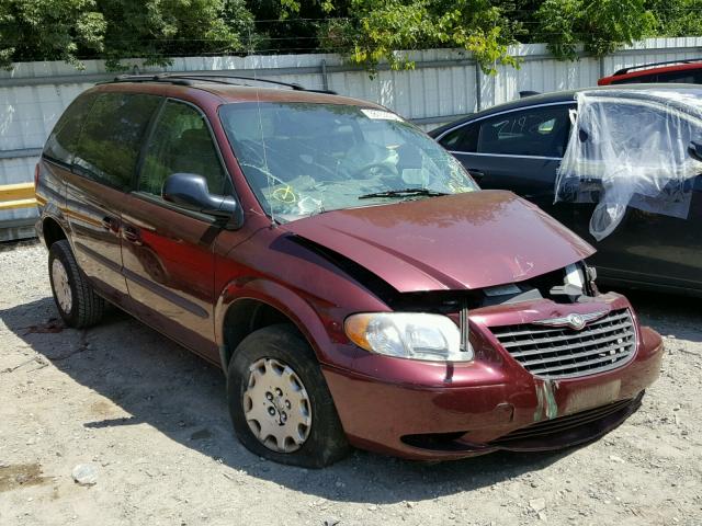 1C4GJ45393B121088 - 2003 CHRYSLER VOYAGER LX MAROON photo 1