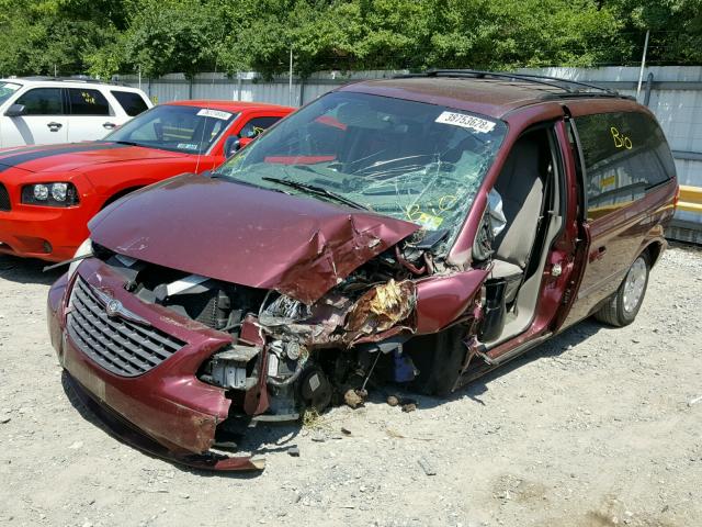 1C4GJ45393B121088 - 2003 CHRYSLER VOYAGER LX MAROON photo 2