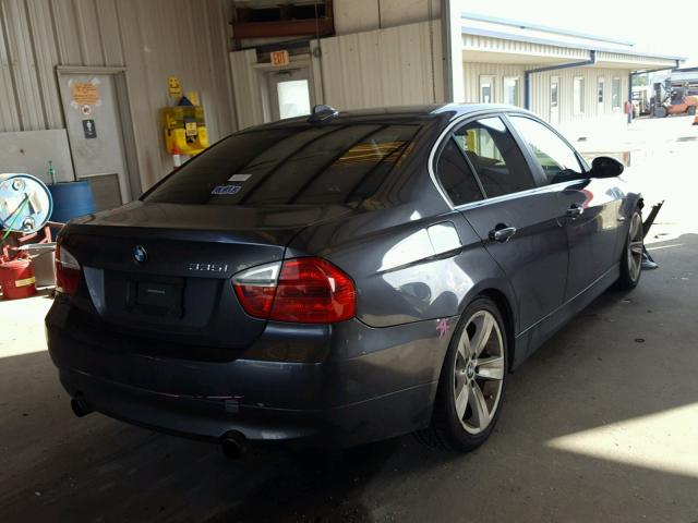 WBAVB77598NH80458 - 2008 BMW 335 I GRAY photo 4