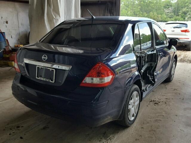 3N1BC1AP4BL447036 - 2011 NISSAN VERSA S BLUE photo 4