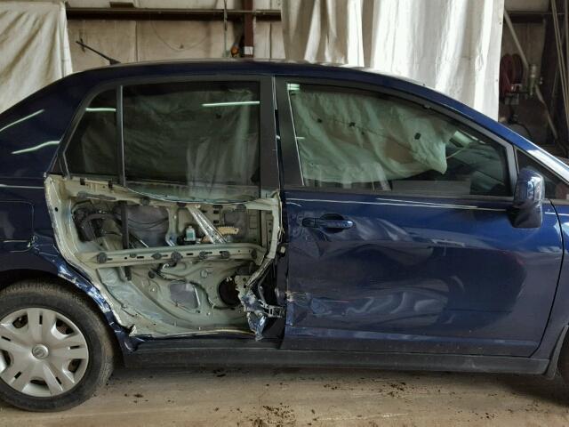 3N1BC1AP4BL447036 - 2011 NISSAN VERSA S BLUE photo 9