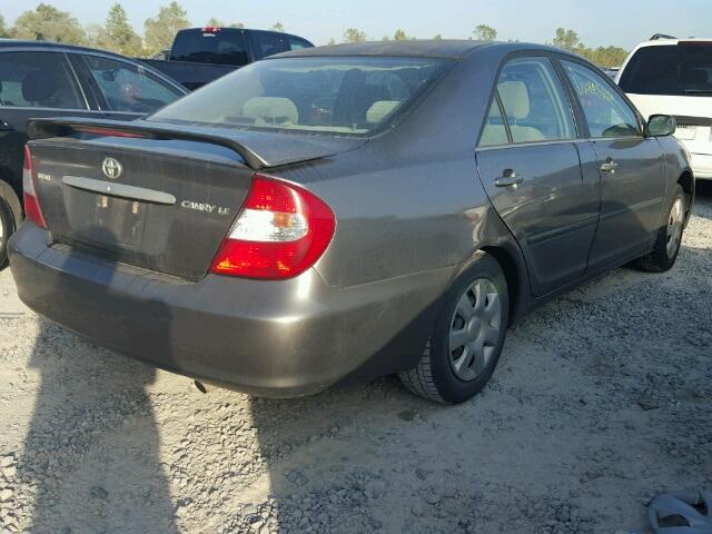 4T1BE32K14U790381 - 2004 TOYOTA CAMRY GRAY photo 4