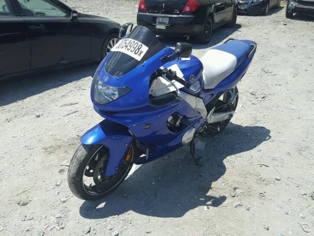 JYARJ10E17A001860 - 2007 YAMAHA YZF600 R BLUE photo 2