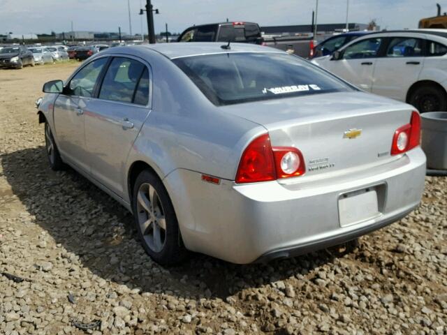 1G1ZC5EU0BF307992 - 2011 CHEVROLET MALIBU 1LT ვერცხლისფერი ფოტო 3