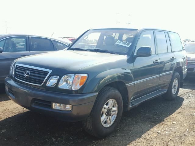 JT6HT00W5X0048562 - 1999 LEXUS LX 470 GREEN photo 2