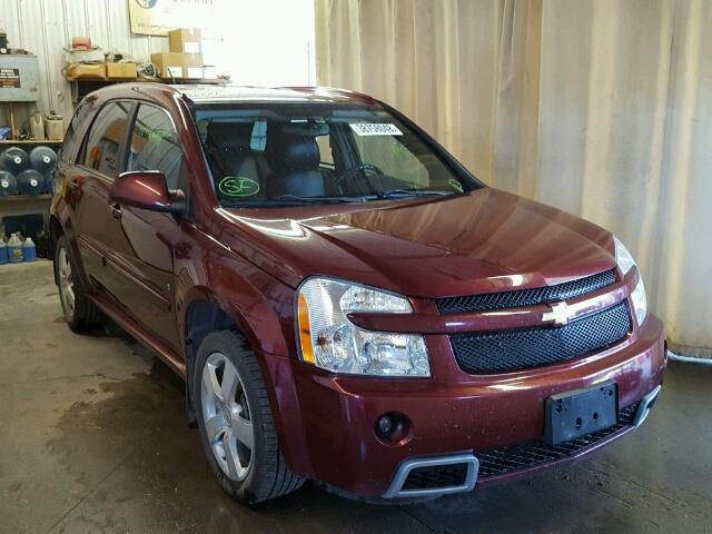 2CNDL037686282757 - 2008 CHEVROLET EQUINOX SP MAROON photo 1