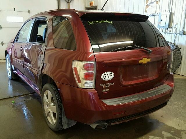 2CNDL037686282757 - 2008 CHEVROLET EQUINOX SP MAROON photo 3