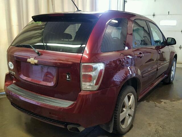 2CNDL037686282757 - 2008 CHEVROLET EQUINOX SP MAROON photo 4