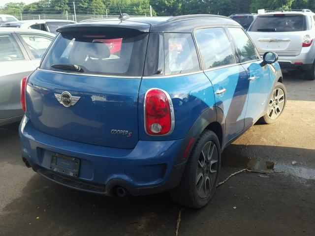 WMWZC5C52BWL53338 - 2011 MINI COOPER S C BLUE photo 4