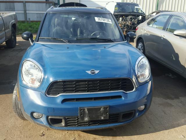 WMWZC5C52BWL53338 - 2011 MINI COOPER S C BLUE photo 9