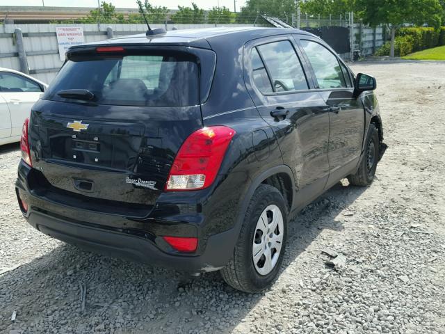 3GNCJKSB4HL268401 - 2017 CHEVROLET TRAX LS BLACK photo 4