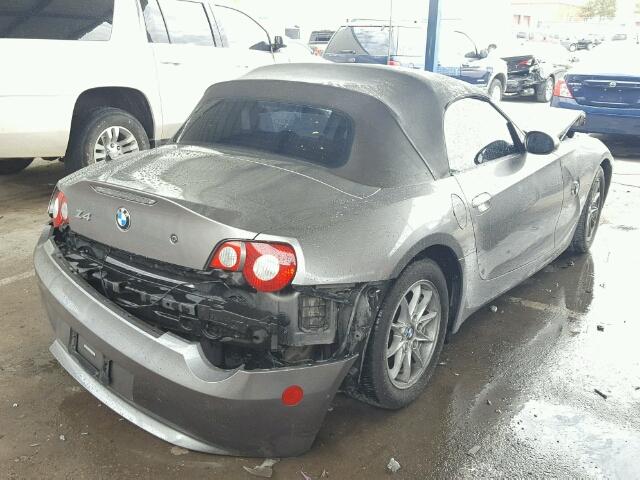 4USBT33505LS56826 - 2005 BMW Z4 2.5 GRAY photo 4