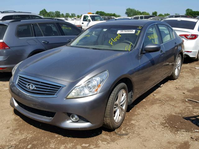 JN1CV6AP4AM404574 - 2010 INFINITI G37 BASE GRAY photo 2