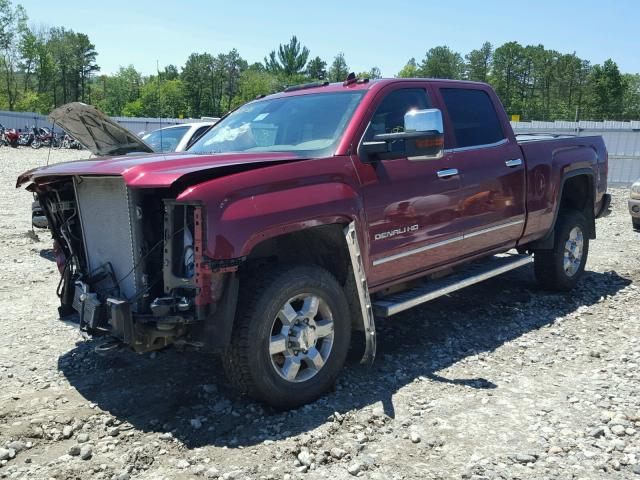 1GT424E86FF651043 - 2015 GMC SIERRA K35 MAROON photo 2