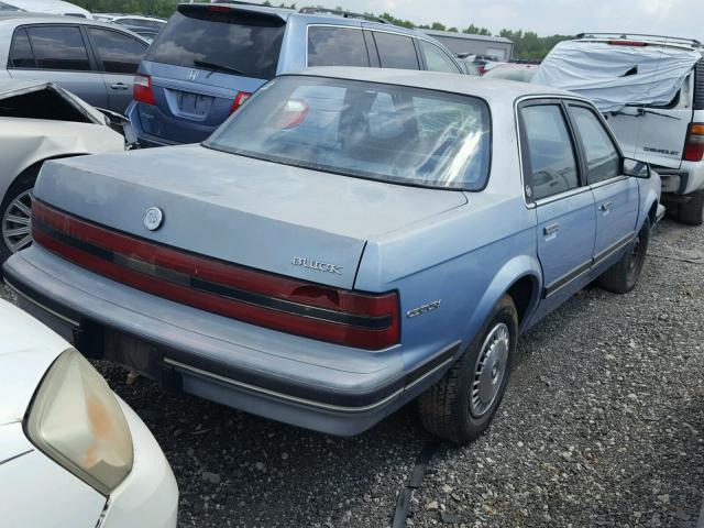 1G4AG54N7N6433270 - 1992 BUICK CENTURY SP BLUE photo 4