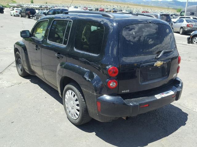 3GNDA13D68S596326 - 2008 CHEVROLET HHR LS BLACK photo 3