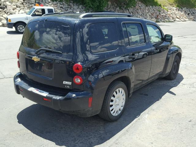 3GNDA13D68S596326 - 2008 CHEVROLET HHR LS BLACK photo 4