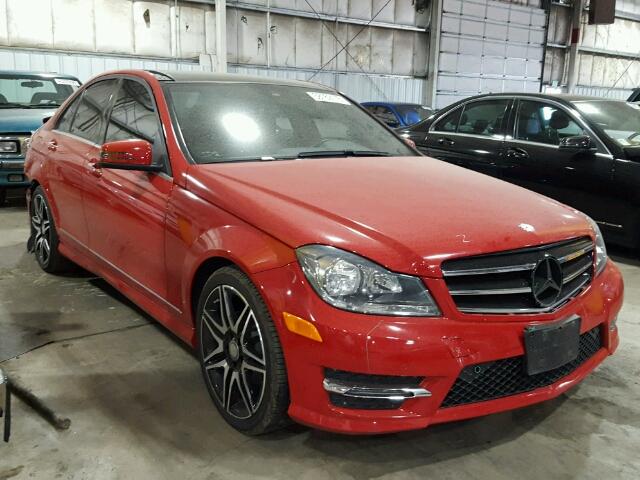 WDDGF4HB2EG222814 - 2014 MERCEDES-BENZ C 250 RED photo 1