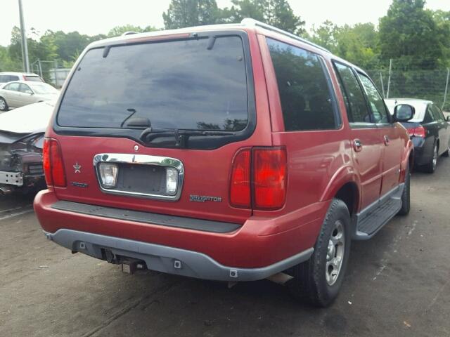 5LMFU28R31LJ11552 - 2001 LINCOLN NAVIGATOR RED photo 4