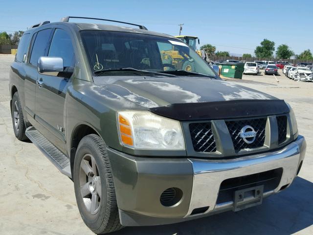 5N1AA08A65N707334 - 2005 NISSAN ARMADA SE GREEN photo 1