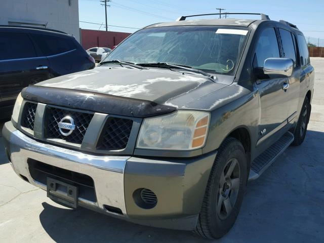 5N1AA08A65N707334 - 2005 NISSAN ARMADA SE GREEN photo 2