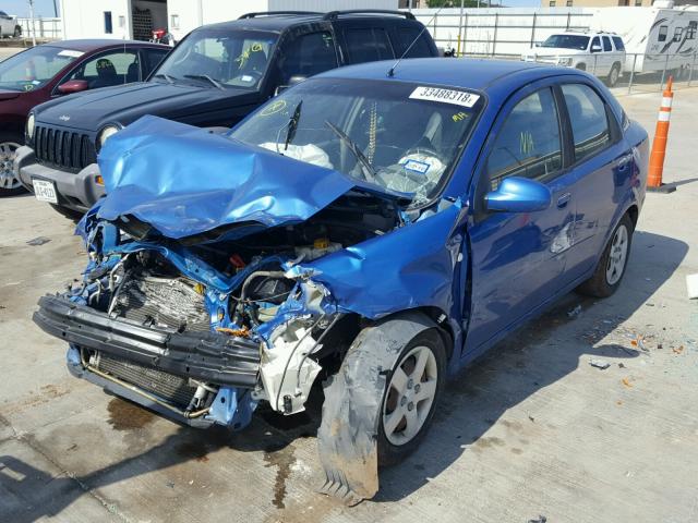 KL1TD52635B449367 - 2005 CHEVROLET AVEO BASE Көк фото 2