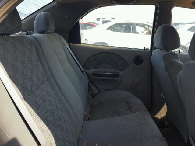 KL1TD52635B449367 - 2005 CHEVROLET AVEO BASE Көк фото 6