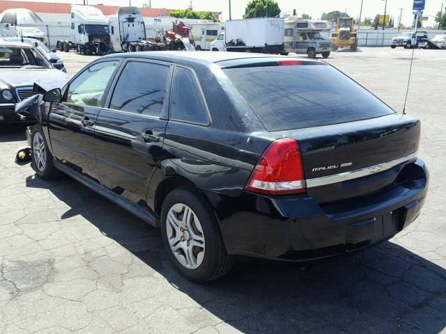 1G1ZS64815F296695 - 2005 CHEVROLET MALIBU MAX შავი ფოტო 3