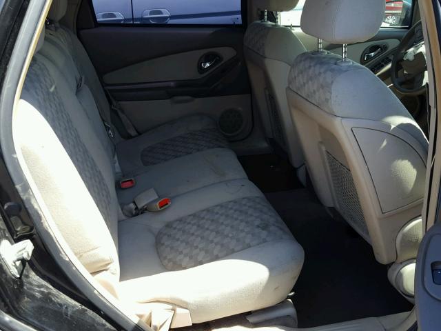 1G1ZS64815F296695 - 2005 CHEVROLET MALIBU MAX შავი ფოტო 6