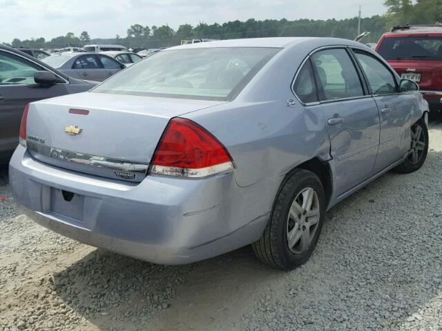 2G1WB58K569383951 - 2006 CHEVROLET IMPALA BLUE photo 4