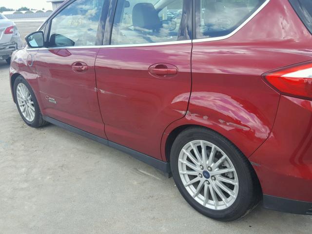 1FADP5CU4EL501235 - 2014 FORD C-MAX PREM RED photo 9