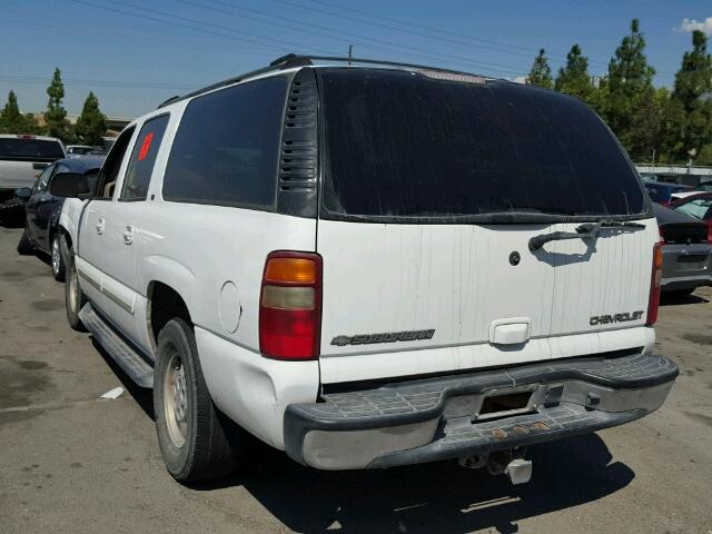 3GNEC16T92G353086 - 2002 CHEVROLET SUBURBAN WHITE photo 3