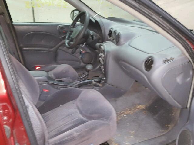 1G2NE52F52C156935 - 2002 PONTIAC GRAND AM S Tünd qırmızı foto 5