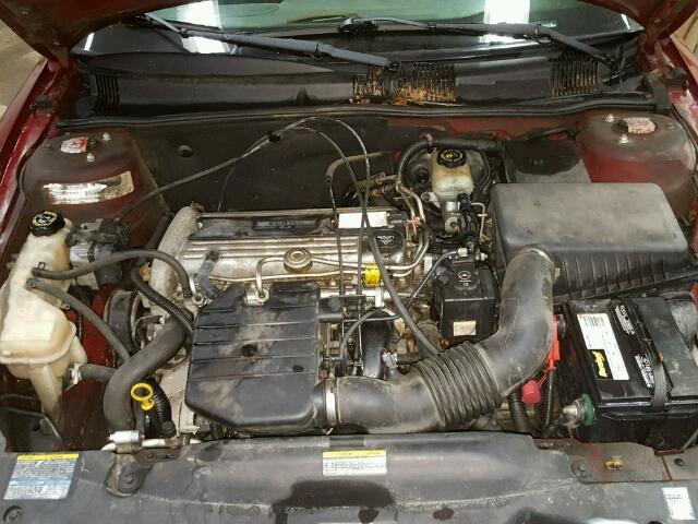 1G2NE52F52C156935 - 2002 PONTIAC GRAND AM S Tünd qırmızı foto 7