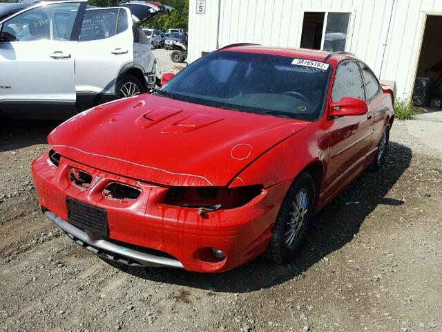 1G2WP12K71F120746 - 2001 PONTIAC GRAND PRIX RED photo 2