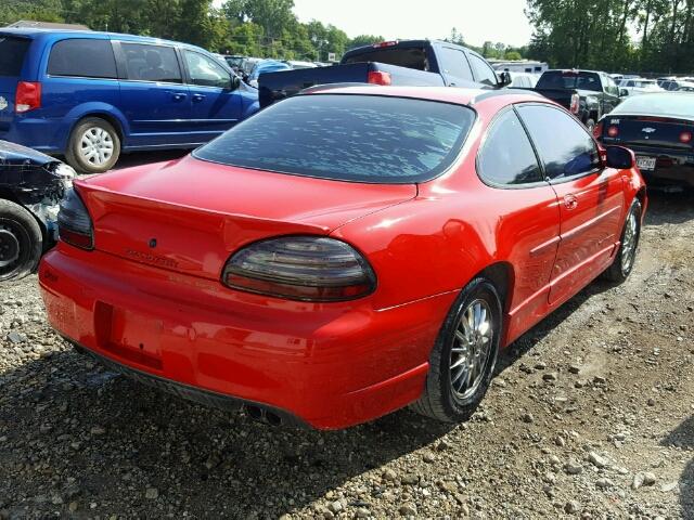 1G2WP12K71F120746 - 2001 PONTIAC GRAND PRIX RED photo 4