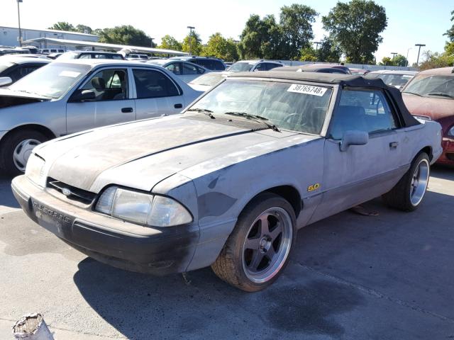 1FACP44E4NF119847 - 1992 FORD MUSTANG LX GRAY photo 2