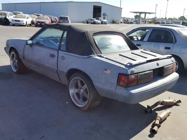 1FACP44E4NF119847 - 1992 FORD MUSTANG LX GRAY photo 3