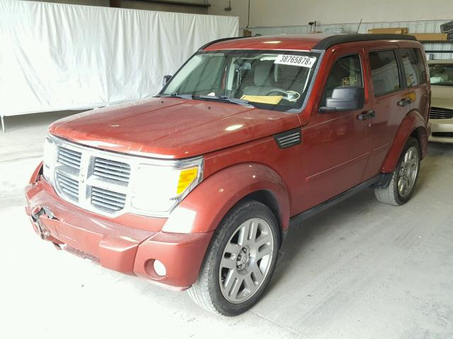 1D8GT58K18W126791 - 2008 DODGE NITRO SLT RED photo 2