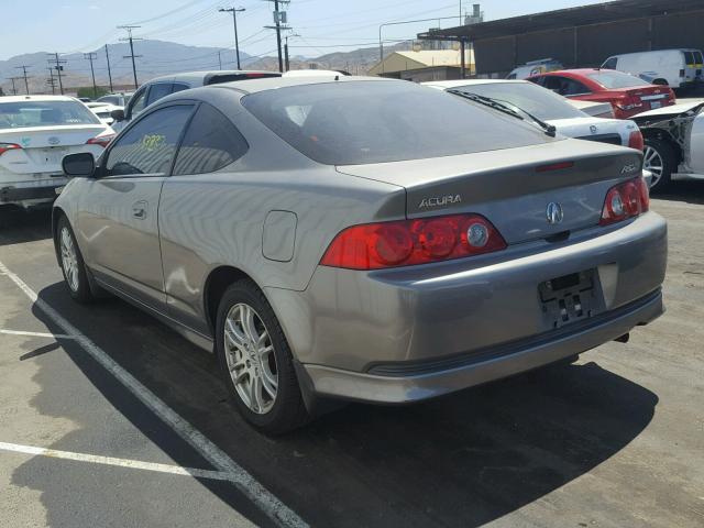 JH4DC548X5S019087 - 2005 ACURA RSX GRAY photo 3