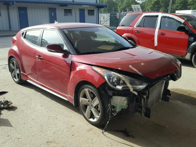 KMHTC6AE5EU211370 - 2014 HYUNDAI VELOSTER T RED photo 1